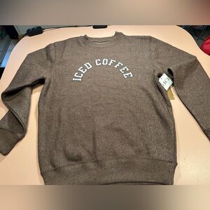 NWT VICI Iced Coffee Babe Graphic Sweatshirt